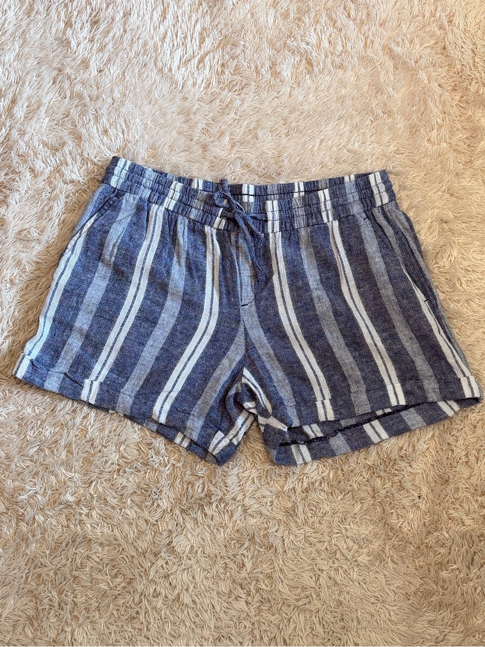 Striped Blue Lounge Shorts